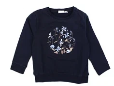Name It dark sapphire sweatshirt blomster